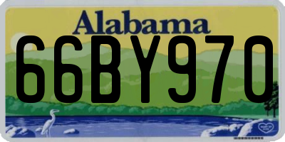 AL license plate 66BY970