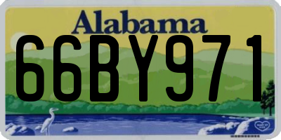 AL license plate 66BY971