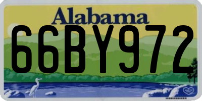 AL license plate 66BY972