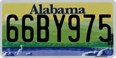 AL license plate 66BY975