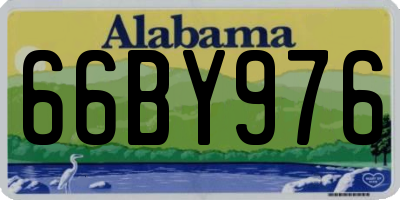 AL license plate 66BY976