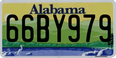 AL license plate 66BY979