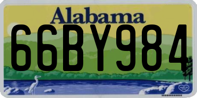 AL license plate 66BY984
