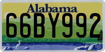 AL license plate 66BY992