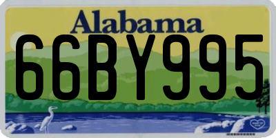 AL license plate 66BY995