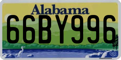 AL license plate 66BY996