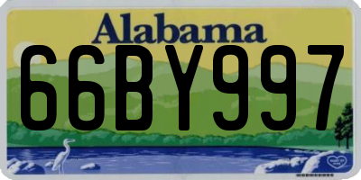 AL license plate 66BY997