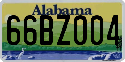 AL license plate 66BZ004