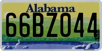 AL license plate 66BZ044