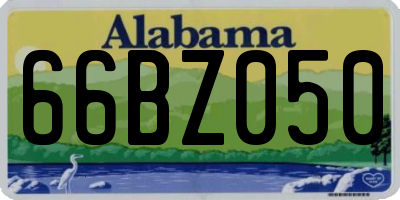 AL license plate 66BZ050