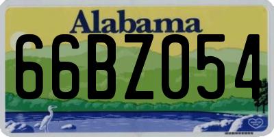 AL license plate 66BZ054