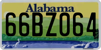 AL license plate 66BZ064