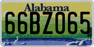 AL license plate 66BZ065