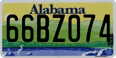 AL license plate 66BZ074