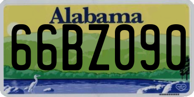AL license plate 66BZ090