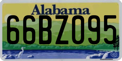 AL license plate 66BZ095