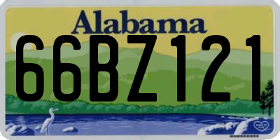 AL license plate 66BZ121