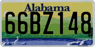 AL license plate 66BZ148