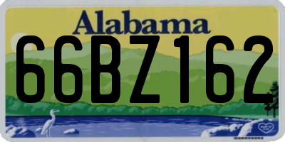 AL license plate 66BZ162