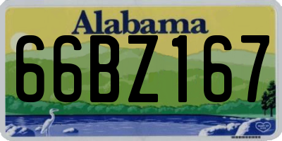 AL license plate 66BZ167