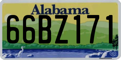 AL license plate 66BZ171