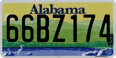 AL license plate 66BZ174