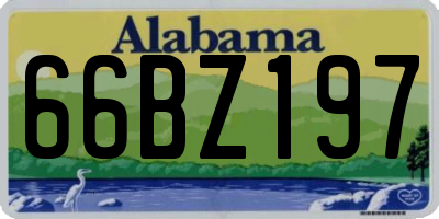 AL license plate 66BZ197