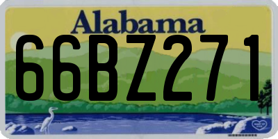 AL license plate 66BZ271