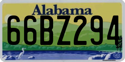 AL license plate 66BZ294
