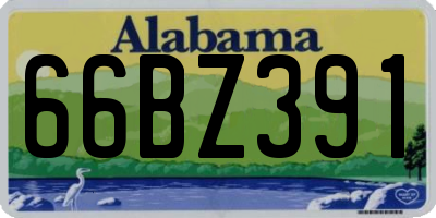 AL license plate 66BZ391