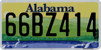 AL license plate 66BZ414