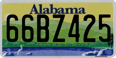 AL license plate 66BZ425