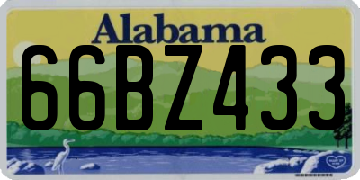 AL license plate 66BZ433