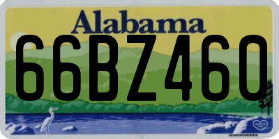 AL license plate 66BZ460