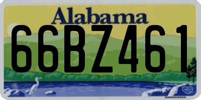 AL license plate 66BZ461