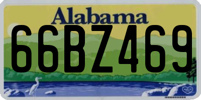 AL license plate 66BZ469