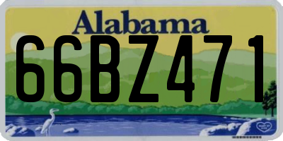 AL license plate 66BZ471