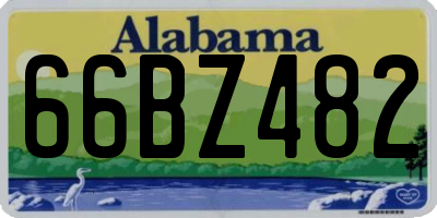 AL license plate 66BZ482