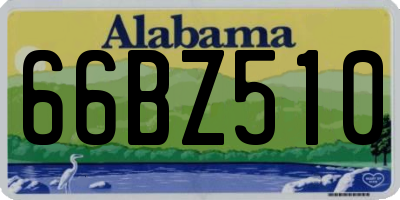 AL license plate 66BZ510
