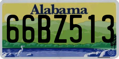 AL license plate 66BZ513