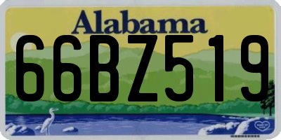 AL license plate 66BZ519