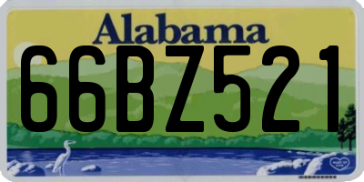 AL license plate 66BZ521