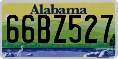AL license plate 66BZ527