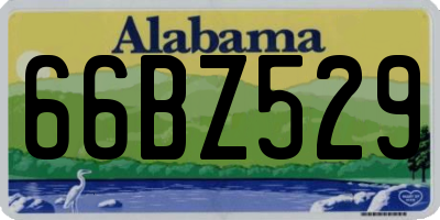 AL license plate 66BZ529