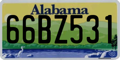 AL license plate 66BZ531