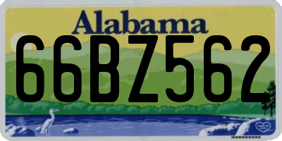 AL license plate 66BZ562
