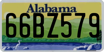 AL license plate 66BZ579