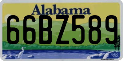 AL license plate 66BZ589