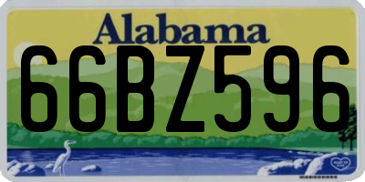 AL license plate 66BZ596