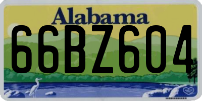 AL license plate 66BZ604